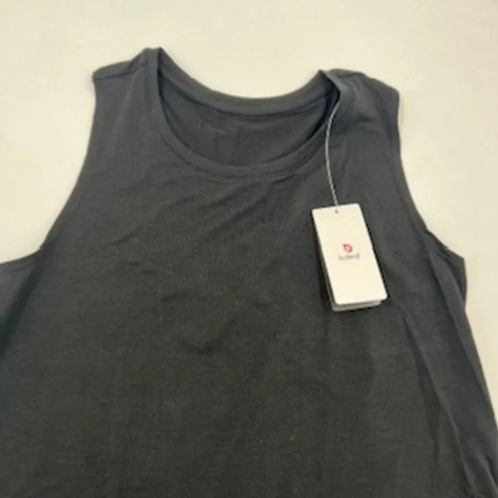 Baleaf Womens Black Racerback Athletic Tank Top High Low Hem Size XS New - Picture 2 of 10